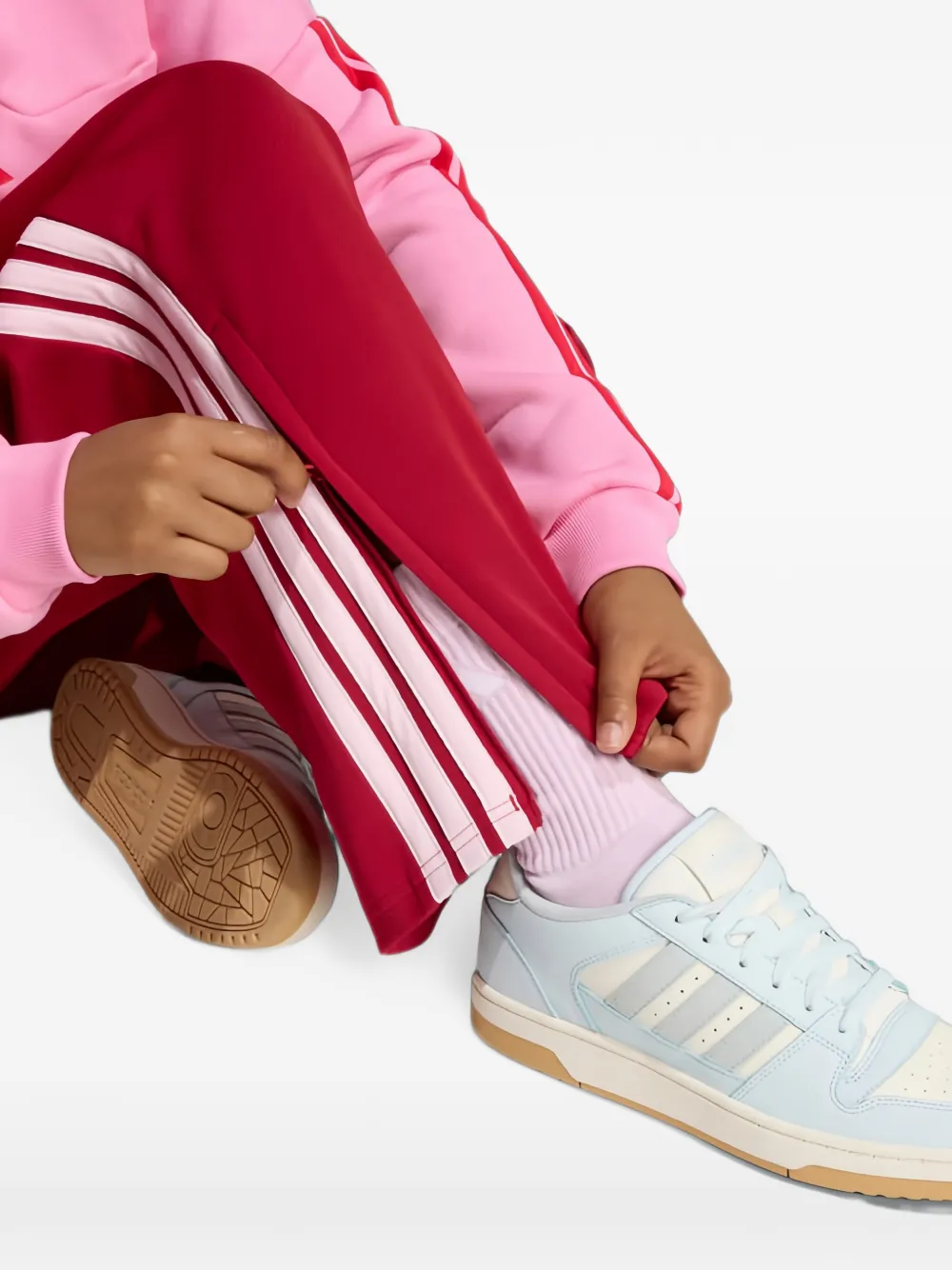 adidas Trainingsbroek met zijstreep Rood