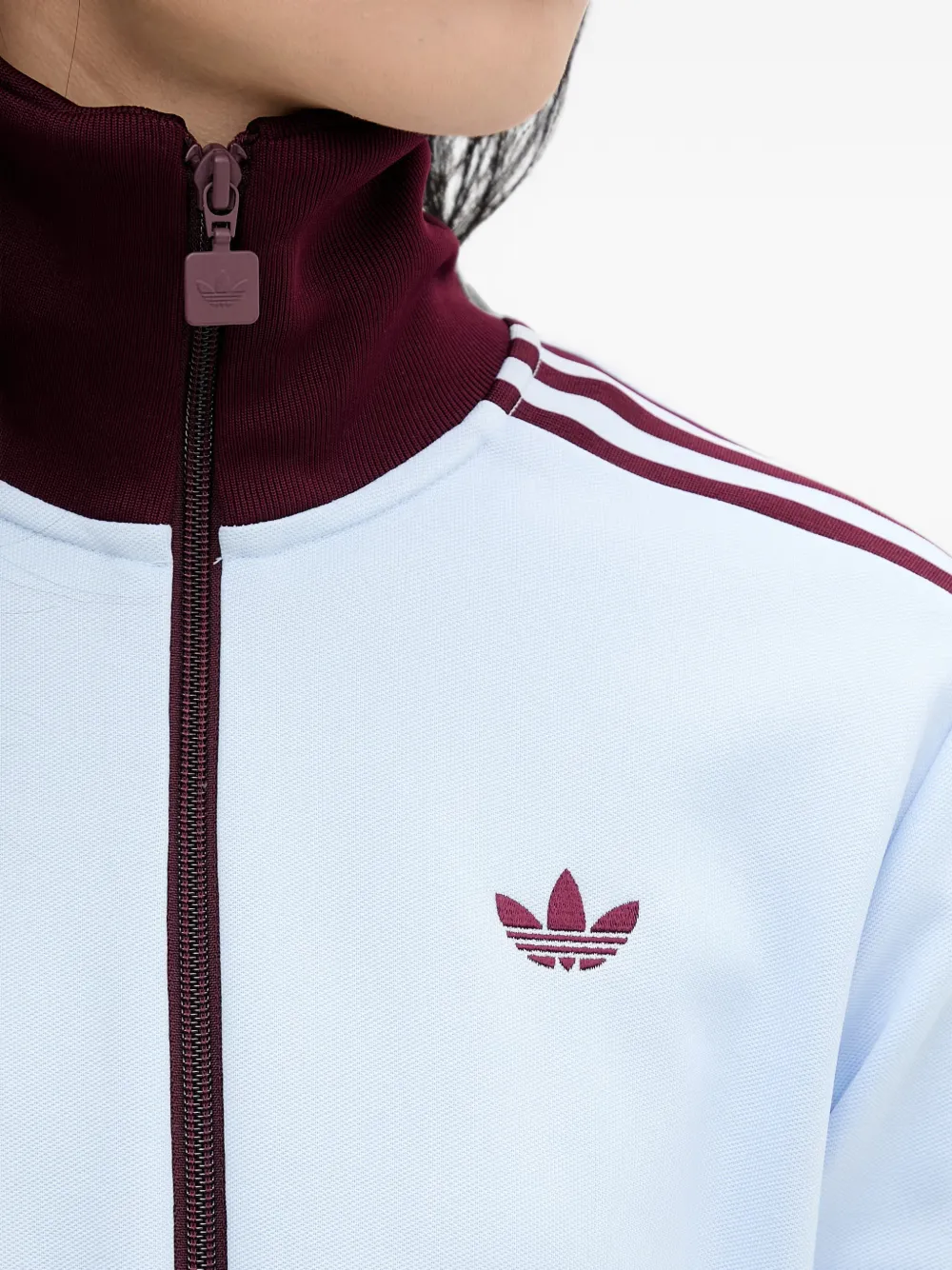 adidas side-stripe track jacket Blauw