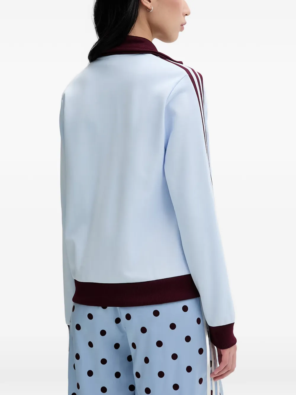 adidas side-stripe track jacket Blauw