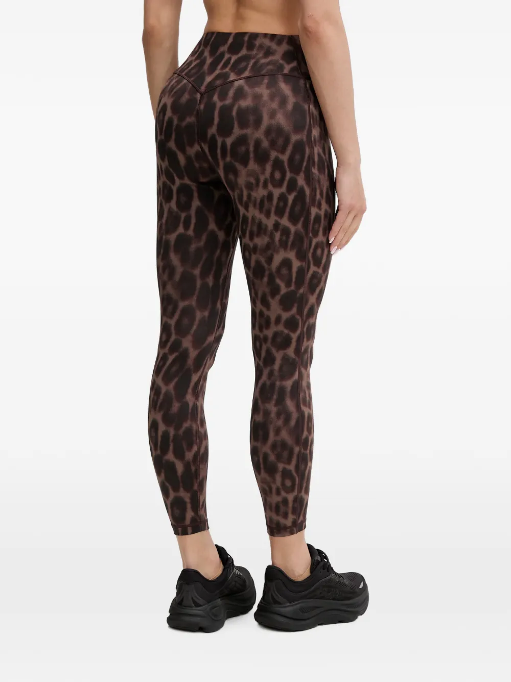 adidas leopard-print leggings Beige