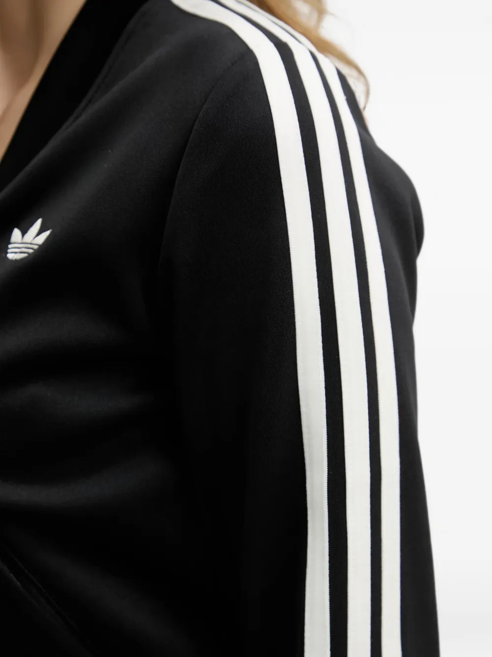 adidas Superstar side-stripe track jacket Zwart