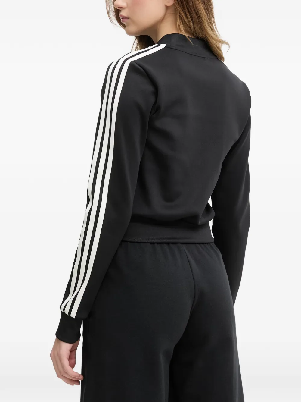 adidas Superstar side-stripe track jacket Zwart
