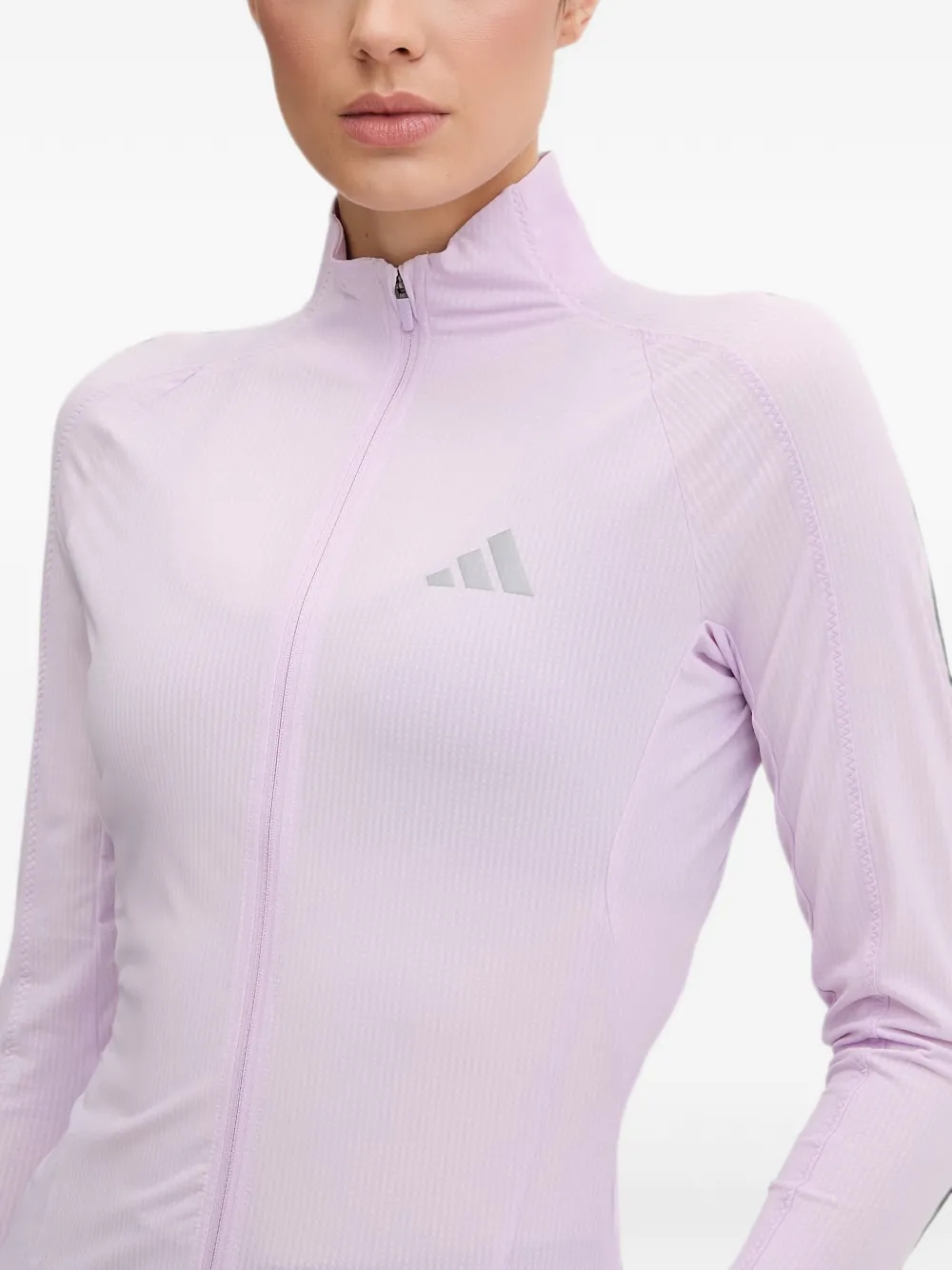 adidas adi365 logo-print zip-up jacket Paars