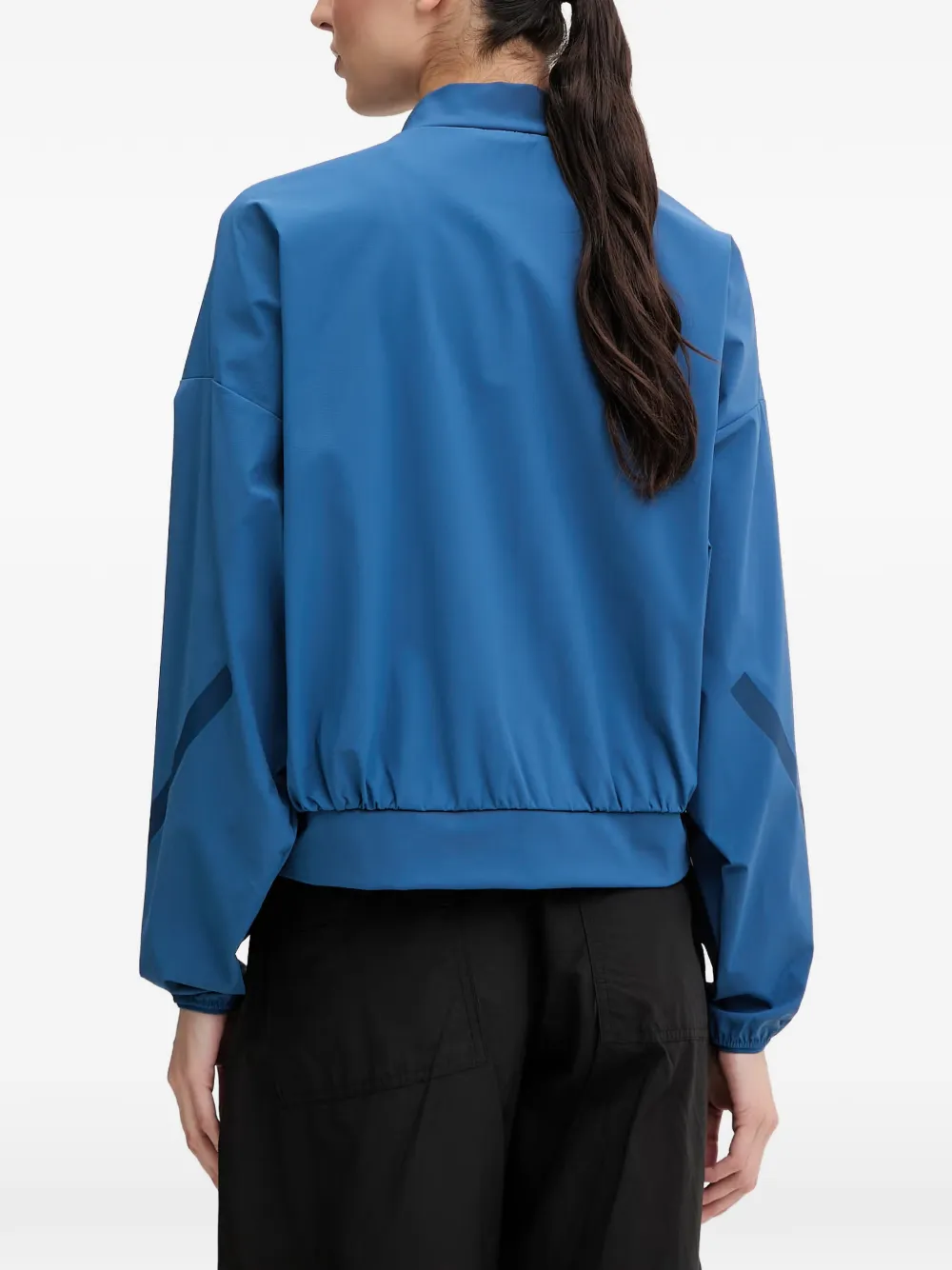 adidas Zne logo-print zip-up jacket Blauw
