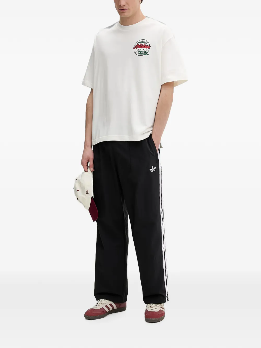 adidas Trainingsbroek met zijstreep Zwart