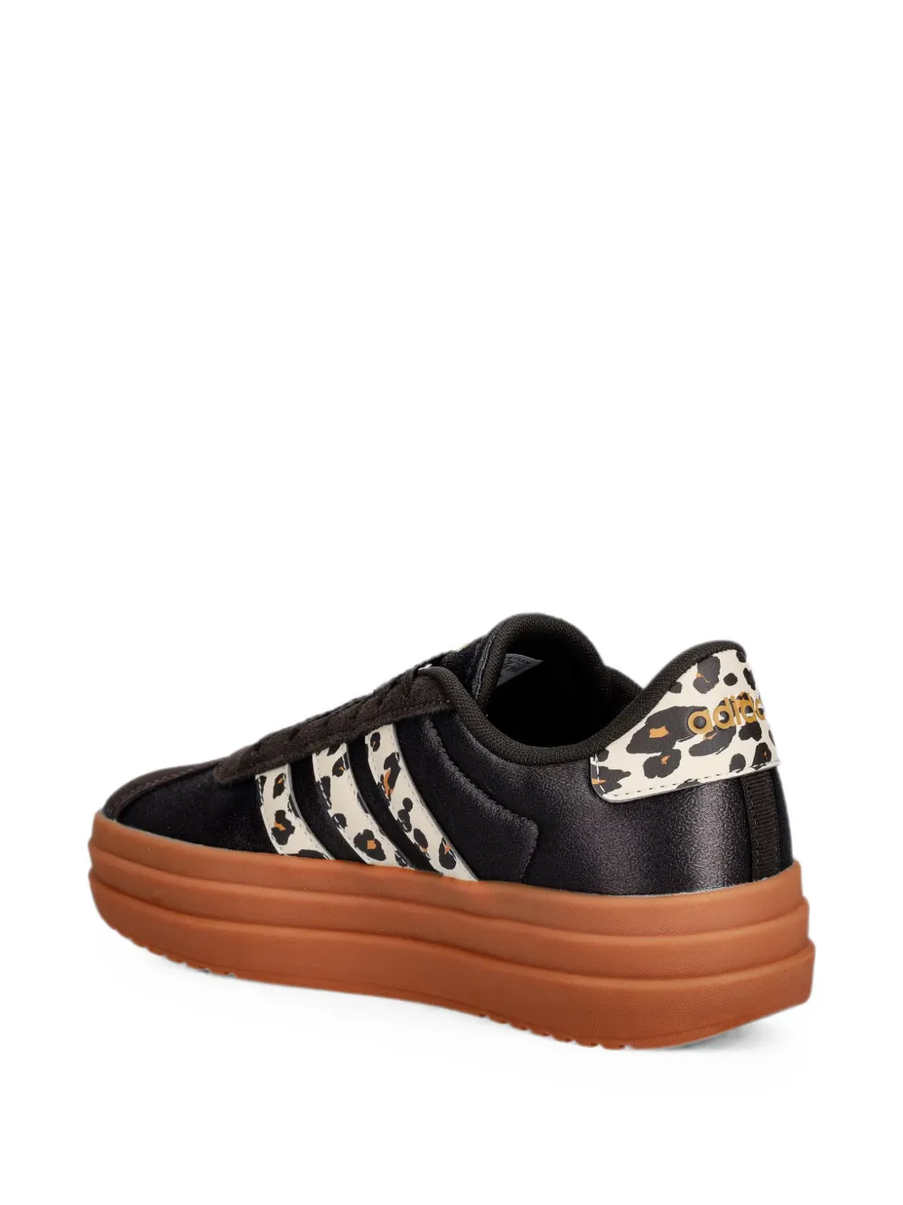 adidas VL Court leopard-print platform sneakers Zwart