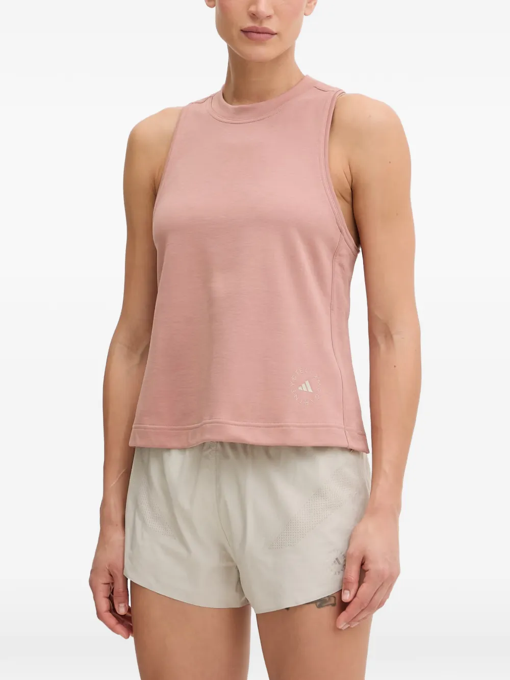 adidas by Stella McCartney logo-print tank top - Rosa