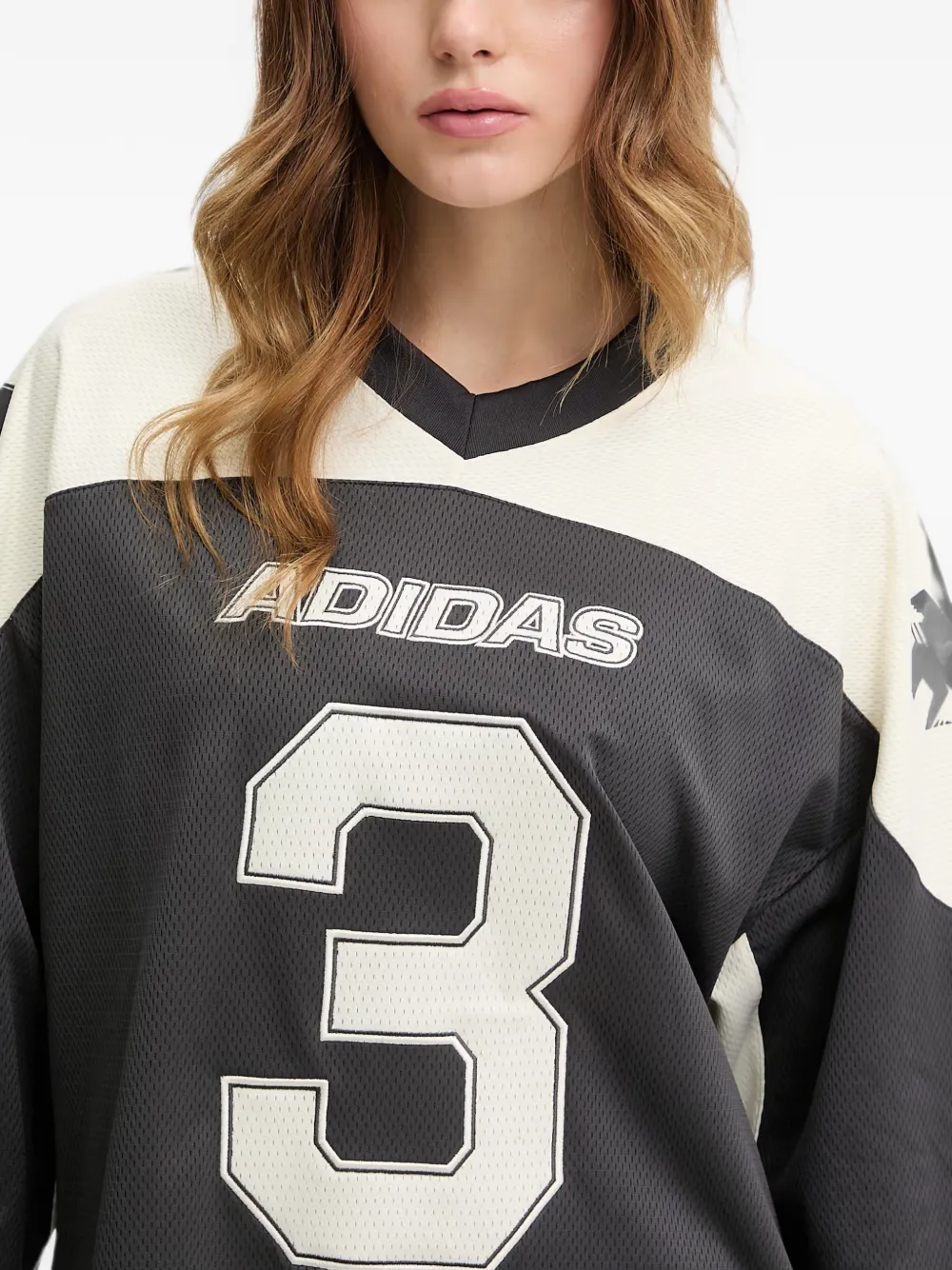adidas logo-print mni dress Grijs