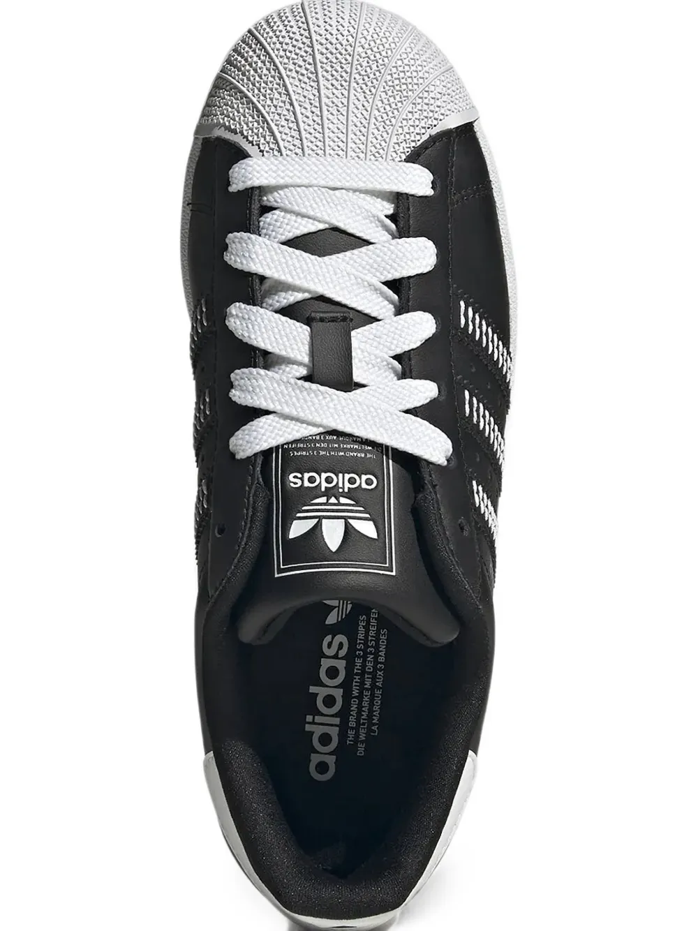 adidas Kids Superstar shell-toe sneakers Zwart