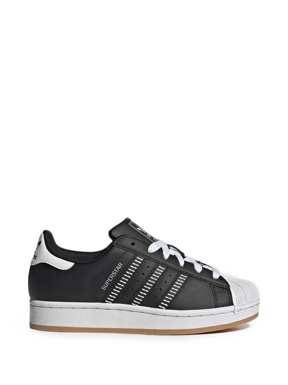 Adidas Kids Superstar shell-toe sneakers Zwart