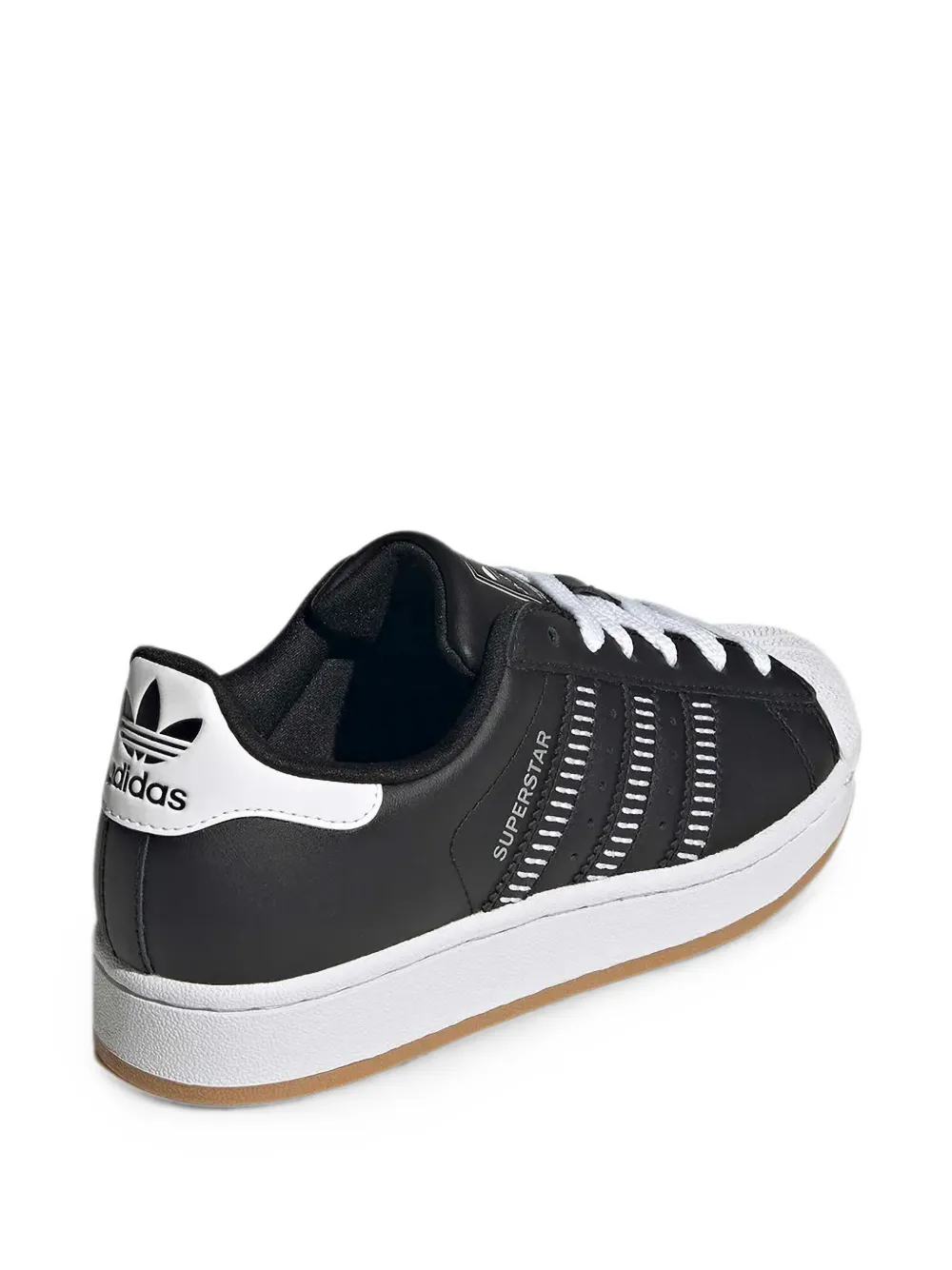 adidas Kids Superstar shell-toe sneakers Zwart