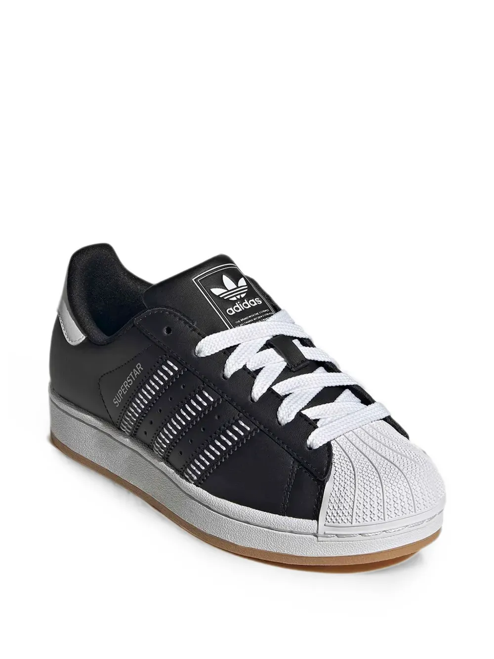 adidas Kids Superstar shell-toe sneakers Zwart