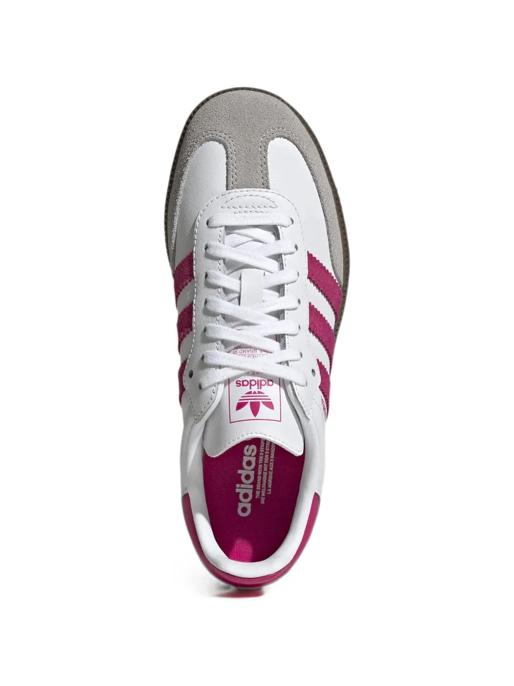 adidas Kids Samba panelled leather low-top sneakers Wit