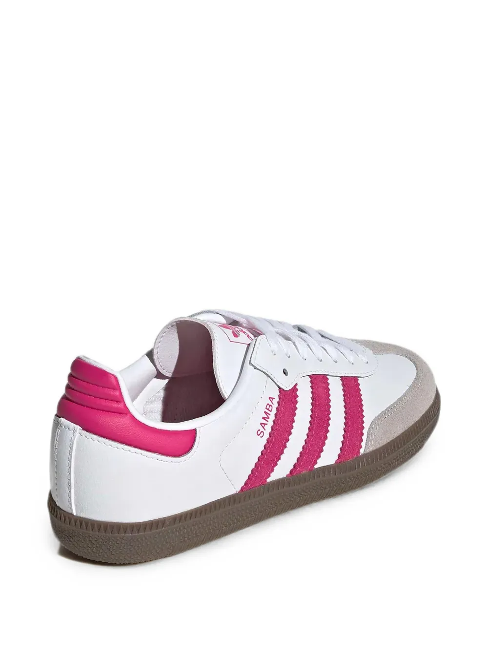 adidas Kids Samba panelled leather low-top sneakers Wit