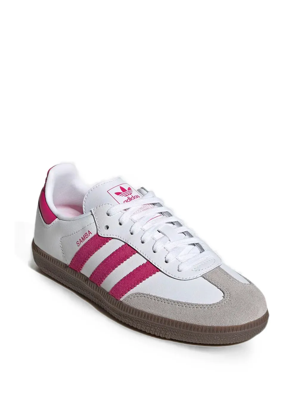 adidas Kids Samba panelled leather low-top sneakers Wit
