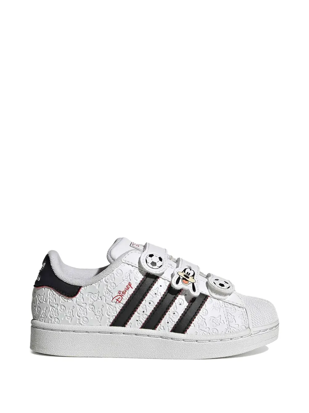 Adidas Kids x Disney Superstar round-toe low-top sneakers Wit