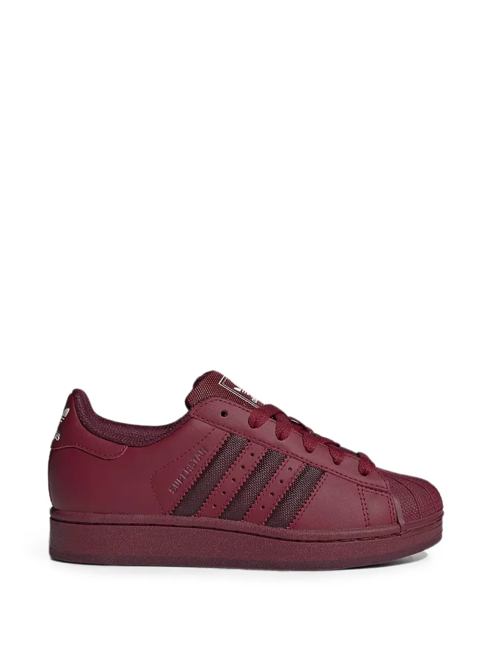 Adidas Kids Superstar round-toe low-top sneakers Rood