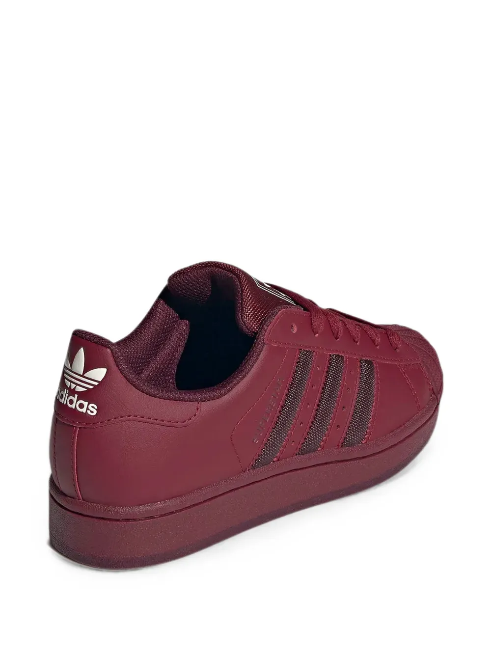 adidas Kids Superstar round-toe low-top sneakers Rood