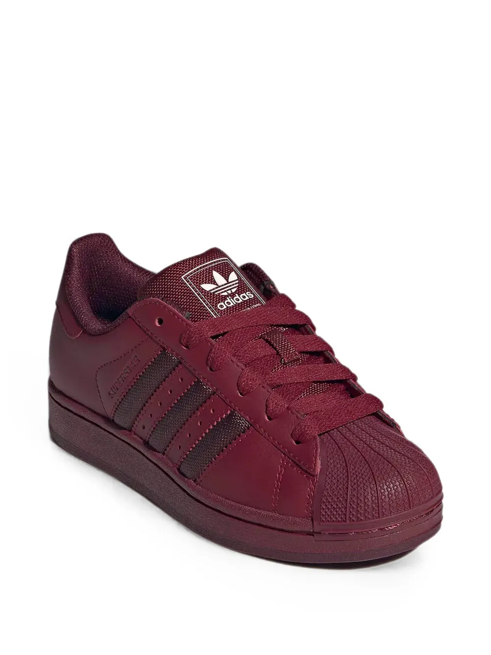 adidas Kids Superstar round-toe low-top sneakers Rood