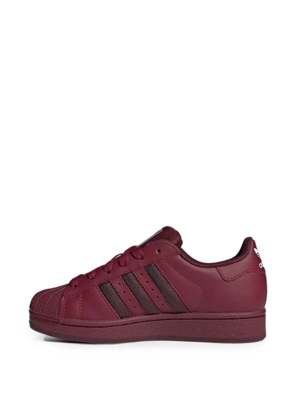 adidas Kids Superstar round-toe low-top sneakers Rood