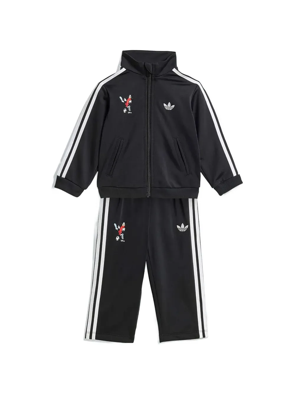 adidas Kids x Disney side-stripe tracksuit set - Nero