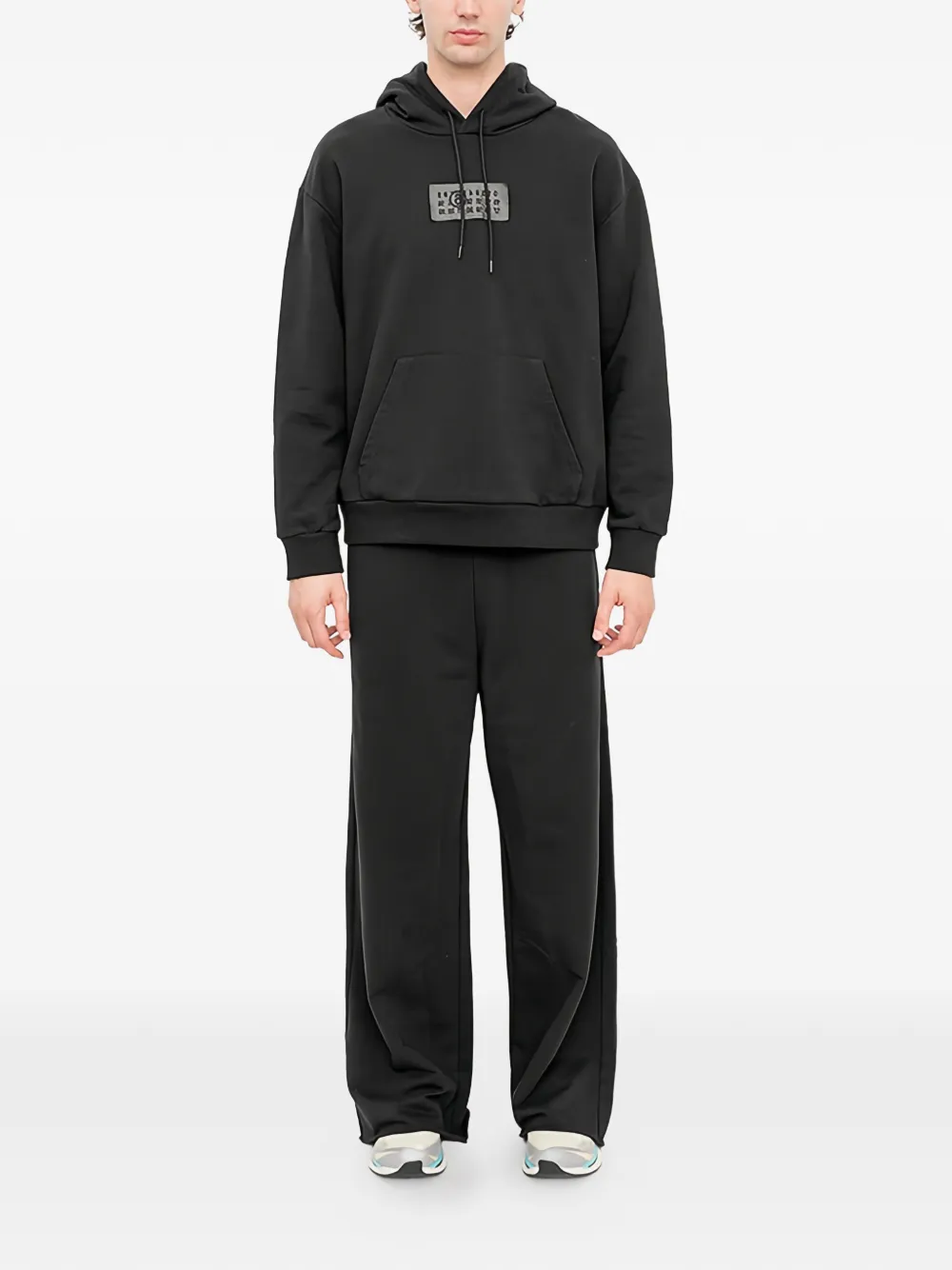 MM6 Maison Margiela Numeric hoodie met logopatch Zwart