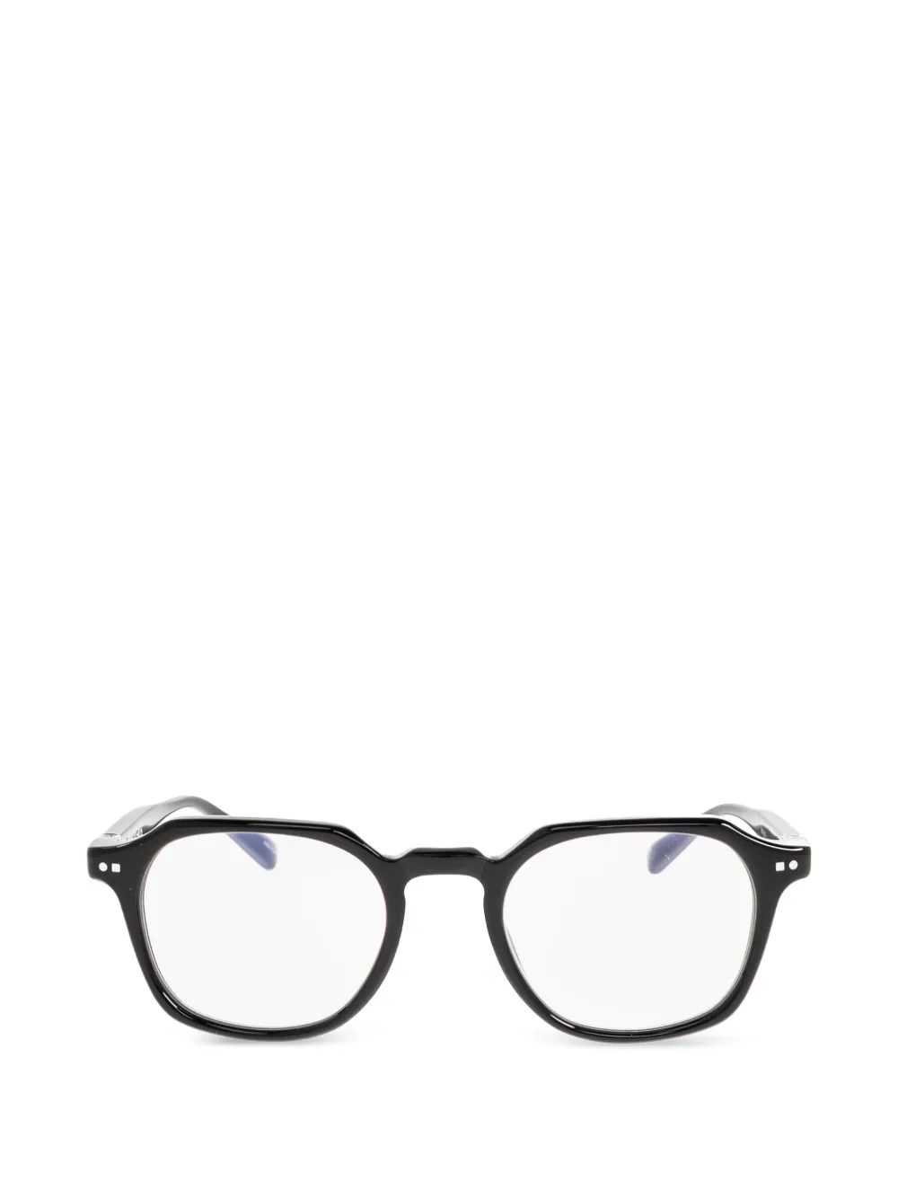 Jacquemus X Linda Farrow Geometric-frame Glasses In Black