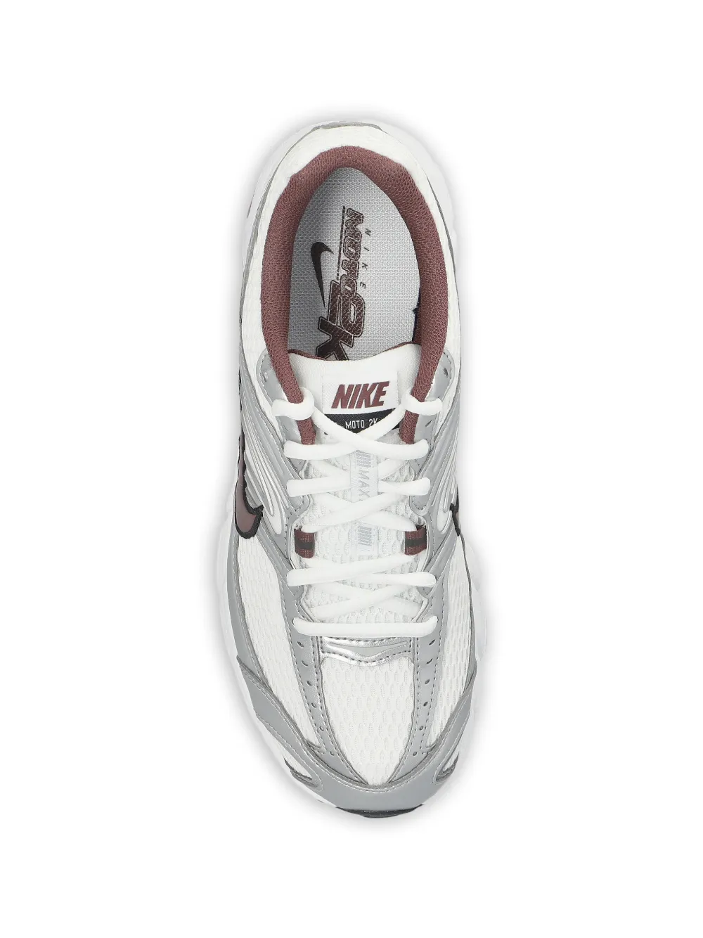 Nike Air Max Moto 2K sneakers met metallic vlak Wit