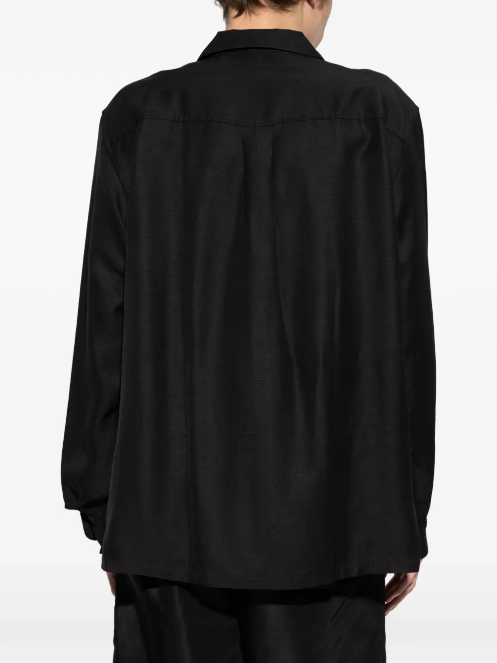 Kenzo Overhemd met geborduurd logo en rits Zwart
