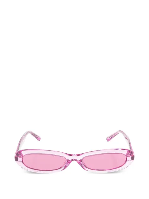 The Attico lentes de sol con logo estampado en colaboración con Linda Farrow