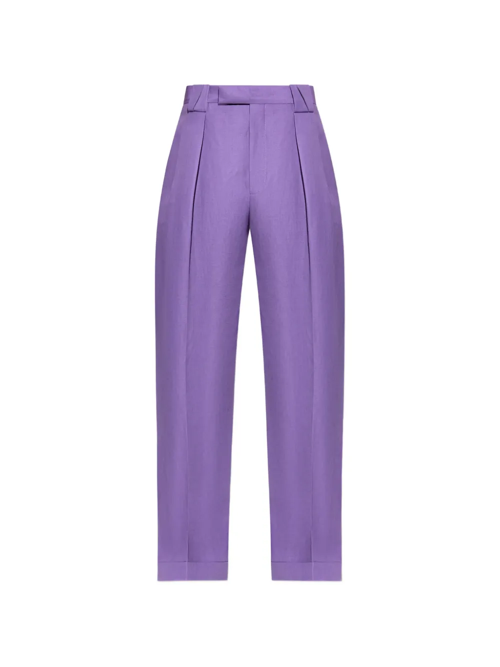 Versace pleated straight-leg trousers - Purple