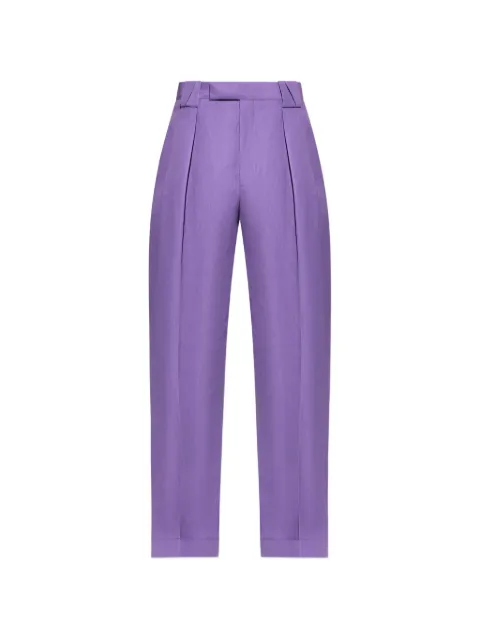 Versace pleated straight-leg trousers