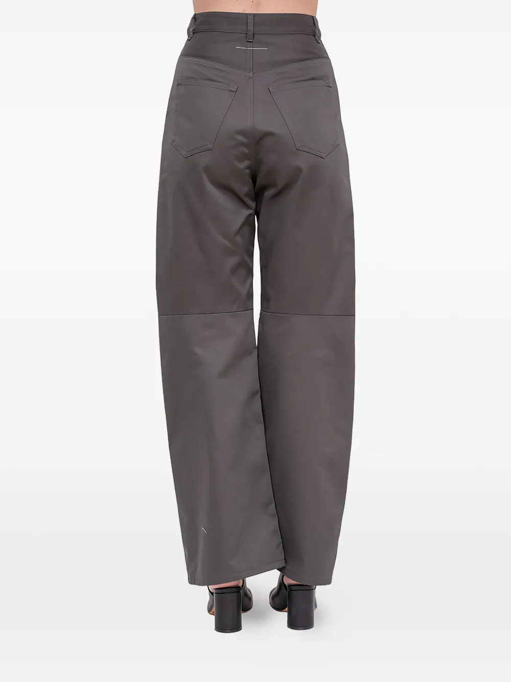 MM6 Maison Margiela High waist plooibroek Bruin