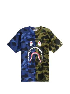 迷彩 エイプ水色tシャツ A BATHING Ape APE ブルー・ネイビー 青色系