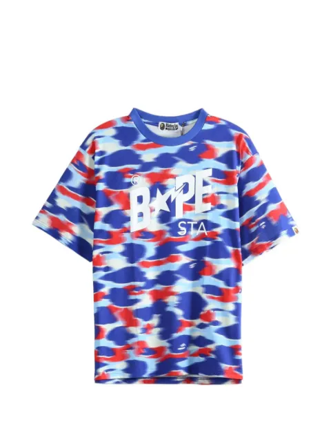 A BATHING APE® camouflage-print T-shirt