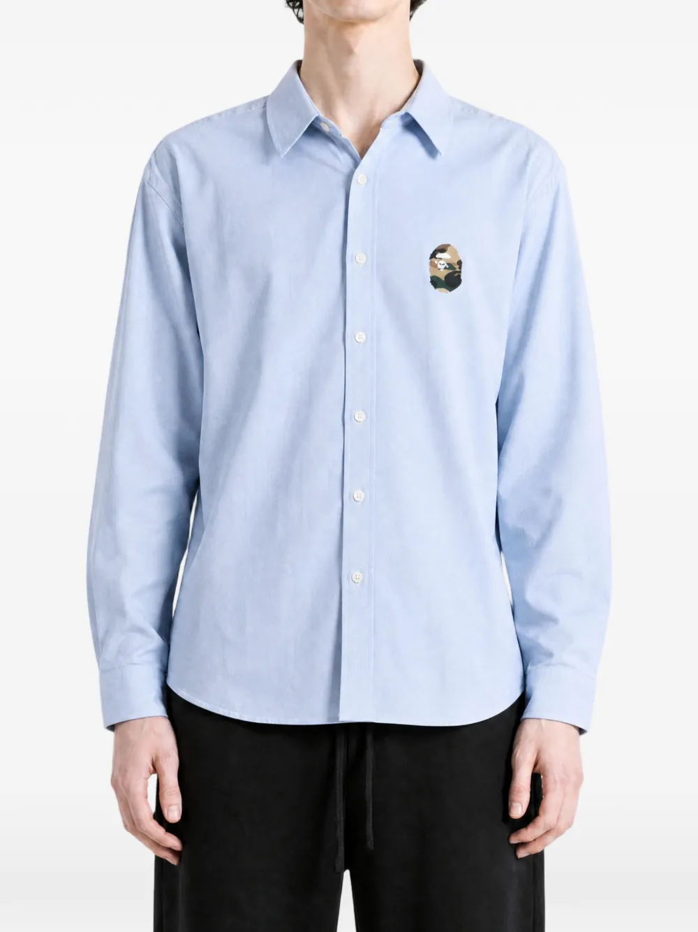 A BATHING APE 1st Camo One Point overhemd Blauw