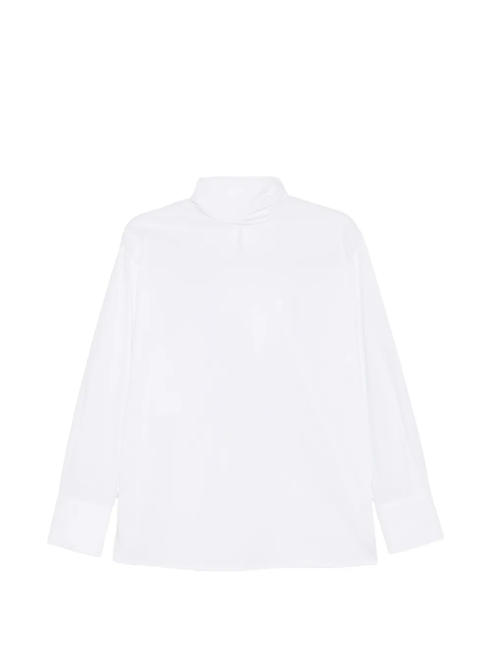 THE NINA STUDIO tie-neck long-sleeve blouse - Bianco