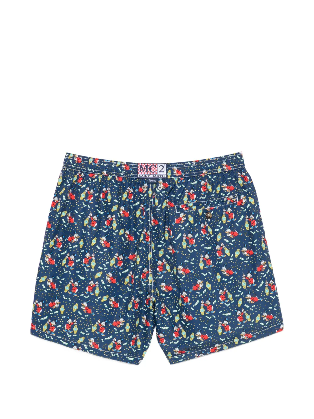 MC2 Saint Barth x Disney Scrooge zwembroek met McDuck print Blauw