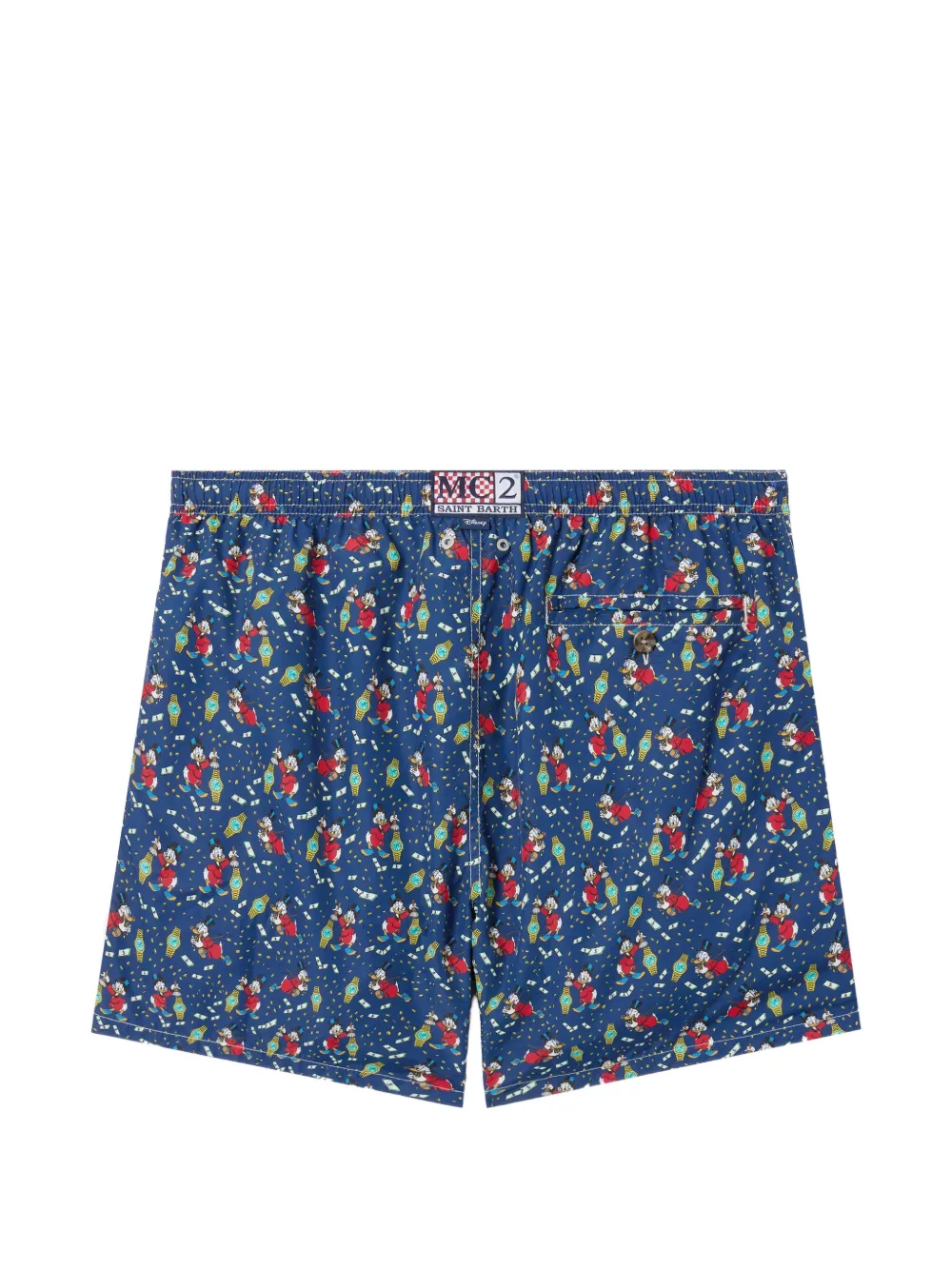 MC2 Saint Barth x Disney Scrooge zwembroek met McDuck print Blauw
