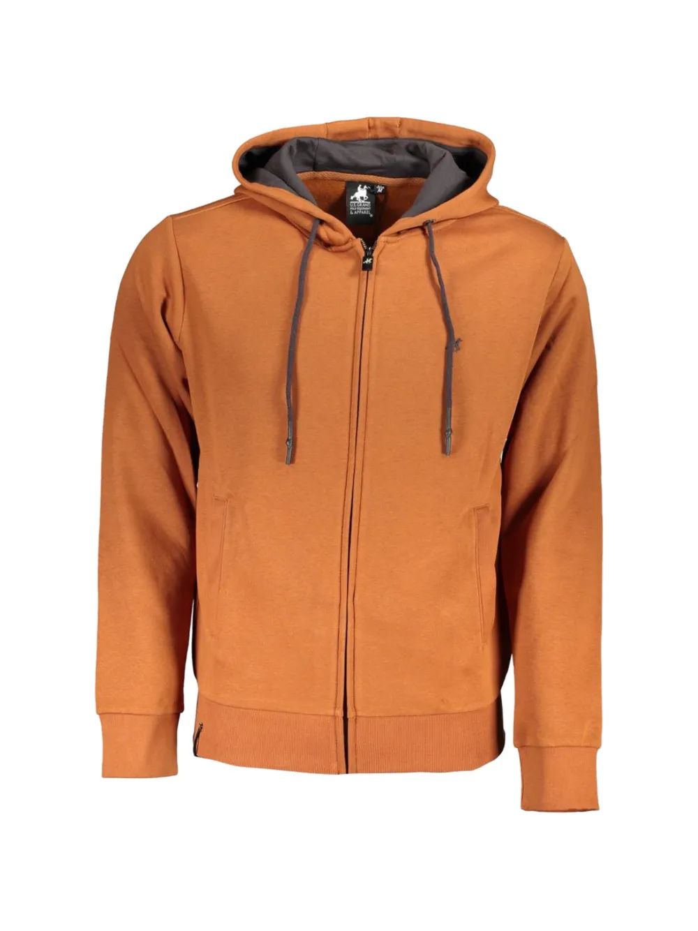U.S. Grand zip-up kangaroo-pocket hoodie - Arancione