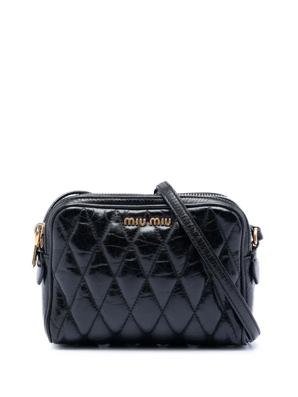 Miu Miu Pre-Owned 2010-2026 Matelasse Nappa Camera crossbody bag - Nero