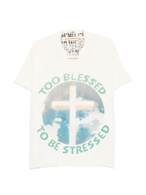 SECND SLF graphic-print distressed T-shirt