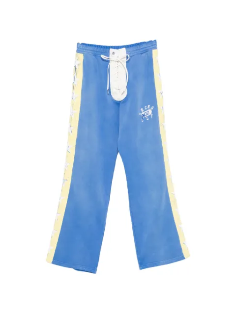 SECND SLF lace-up star-print track pants