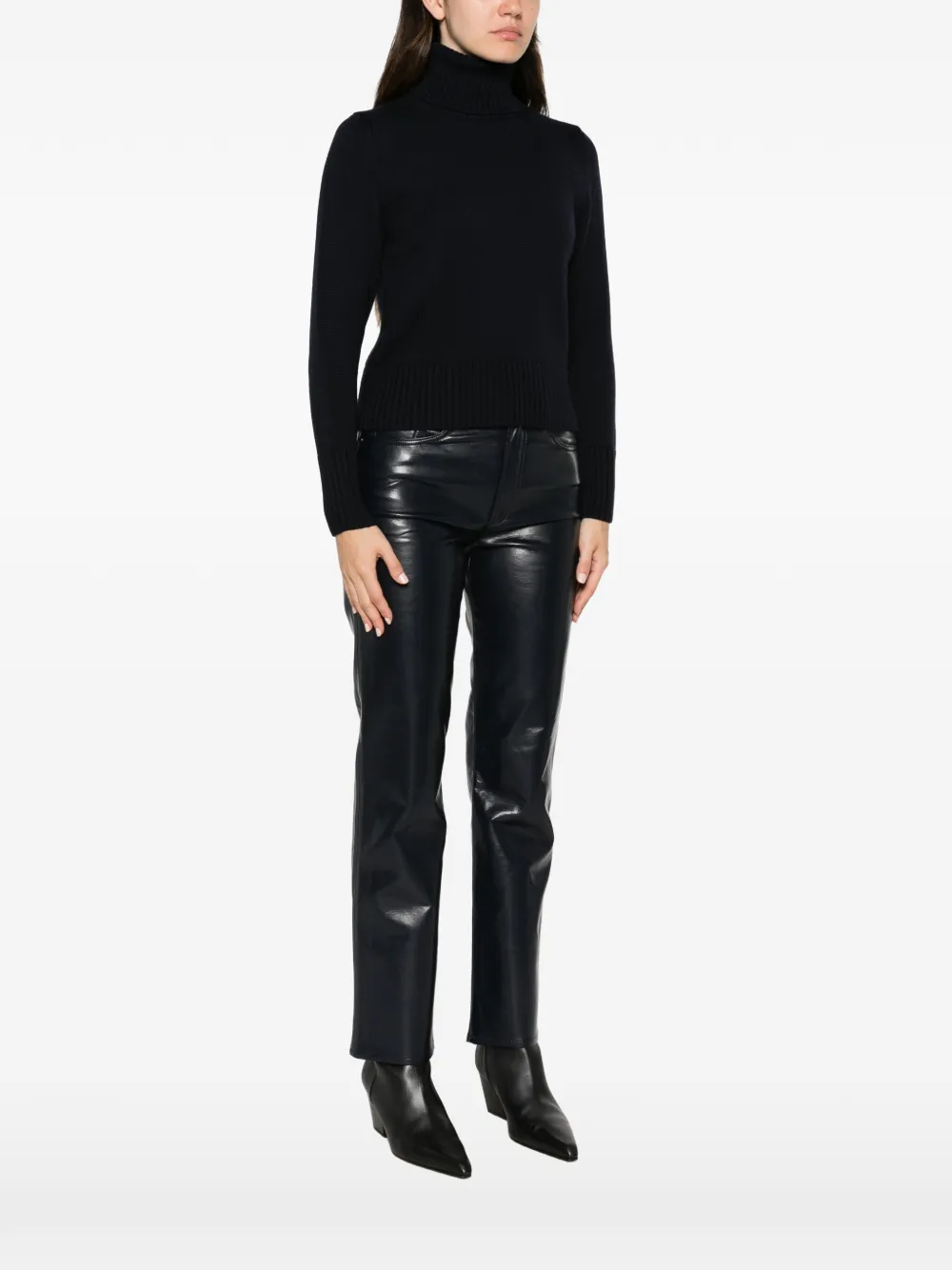ALPHA STUDIO Wollen coltrui Blauw