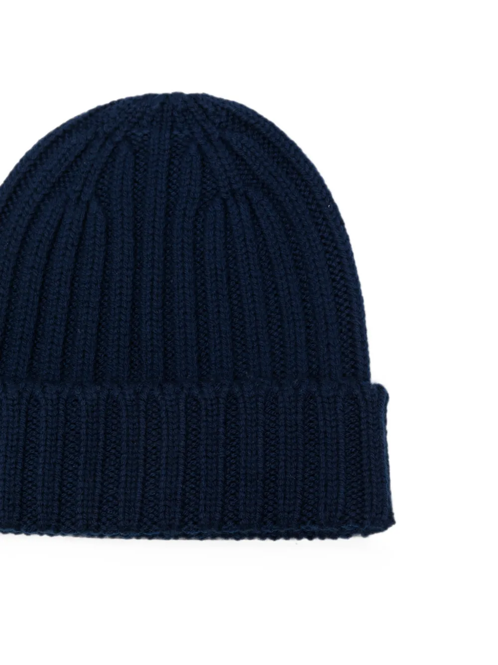 ASPESI Ribgebreide hoed Blauw