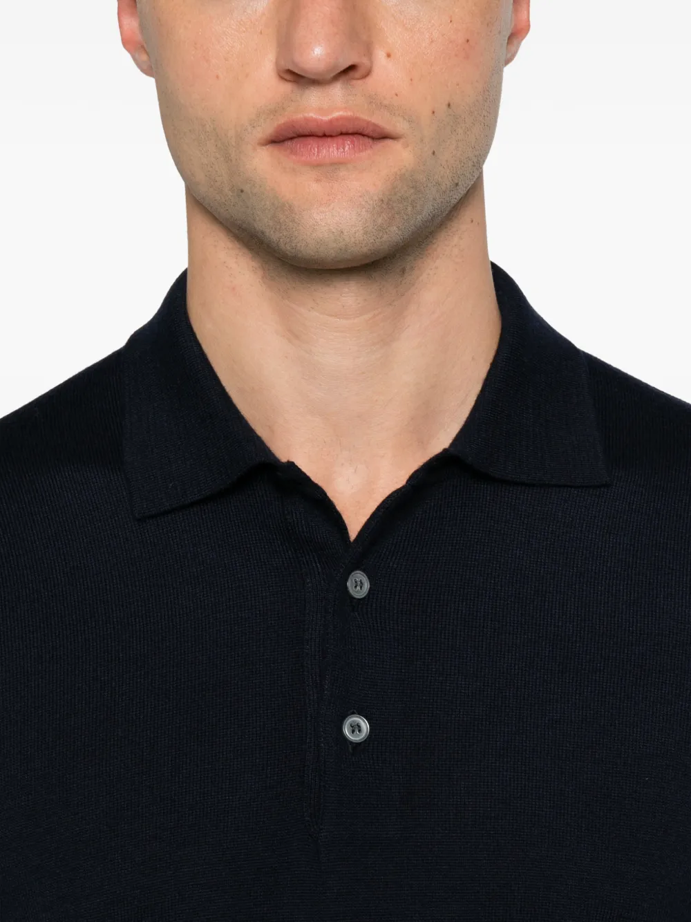 Vengera long-sleeve polo shirt Blauw