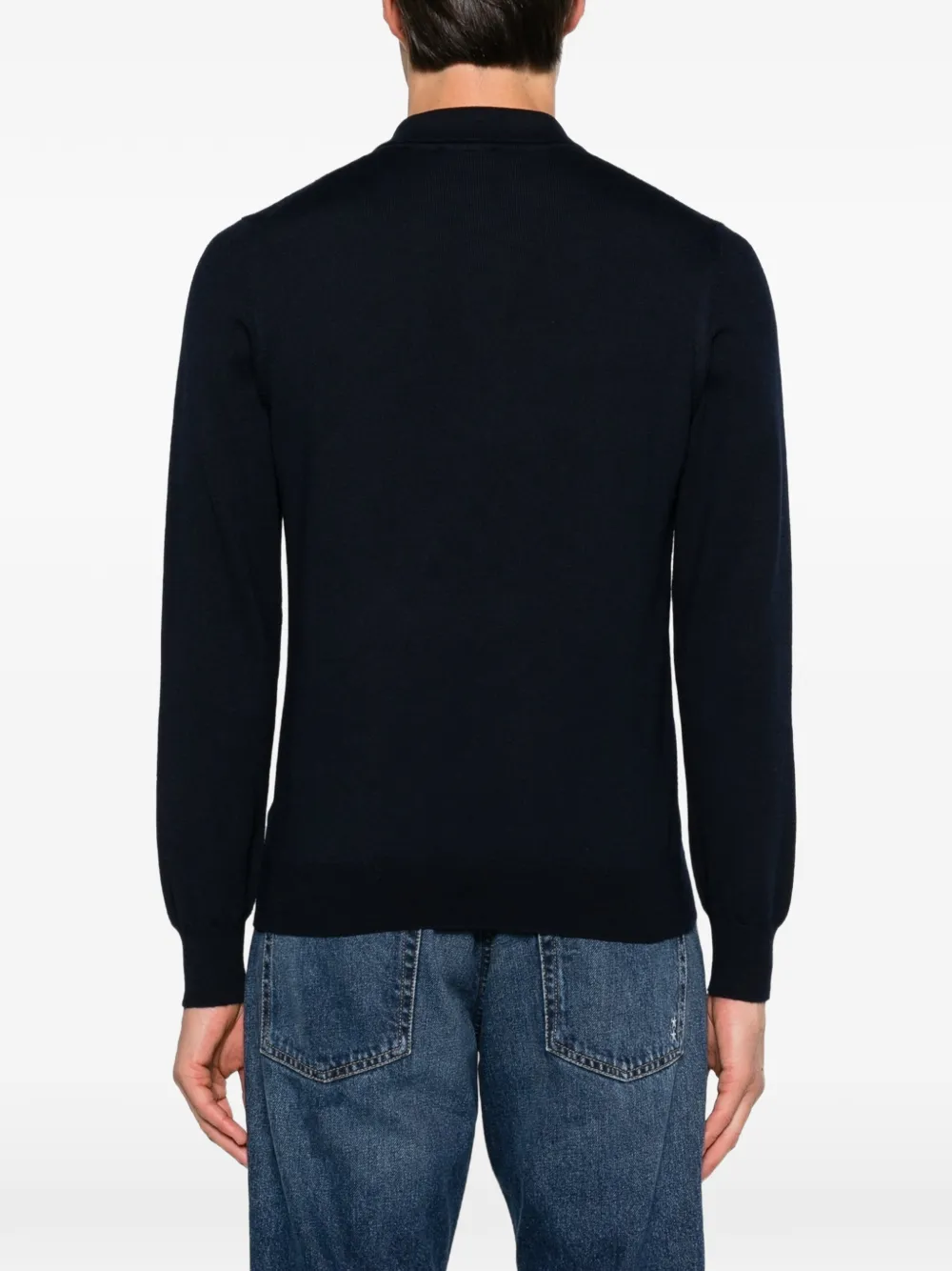 Vengera long-sleeve polo shirt Blauw