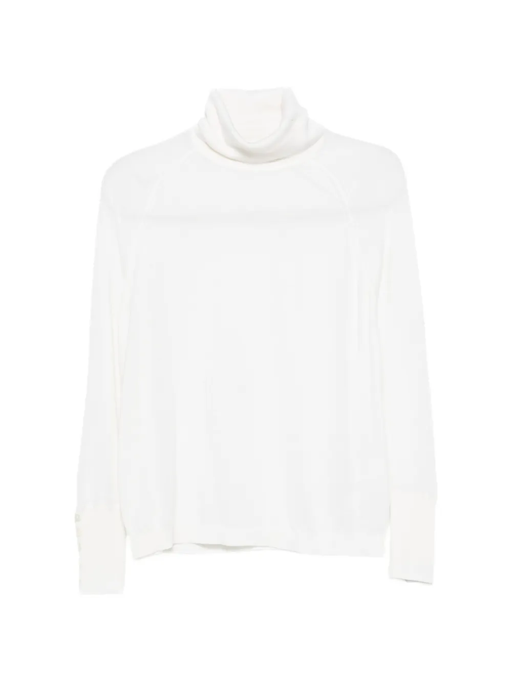 ALPHA STUDIO button-cuff roll-neck sweater