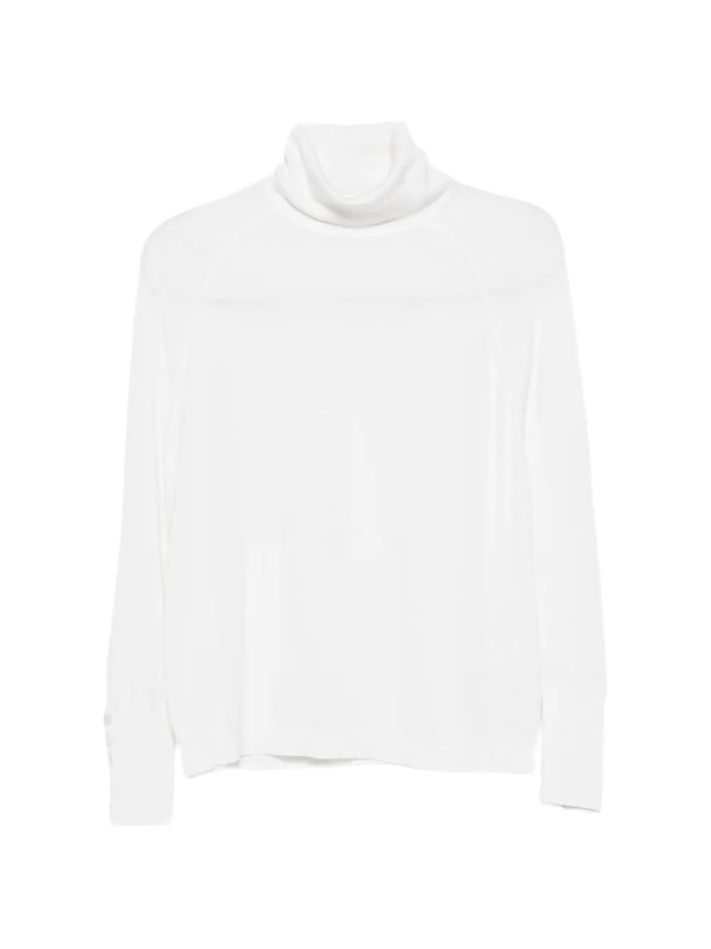 ALPHA STUDIO button-cuff roll-neck sweater - Toni neutri