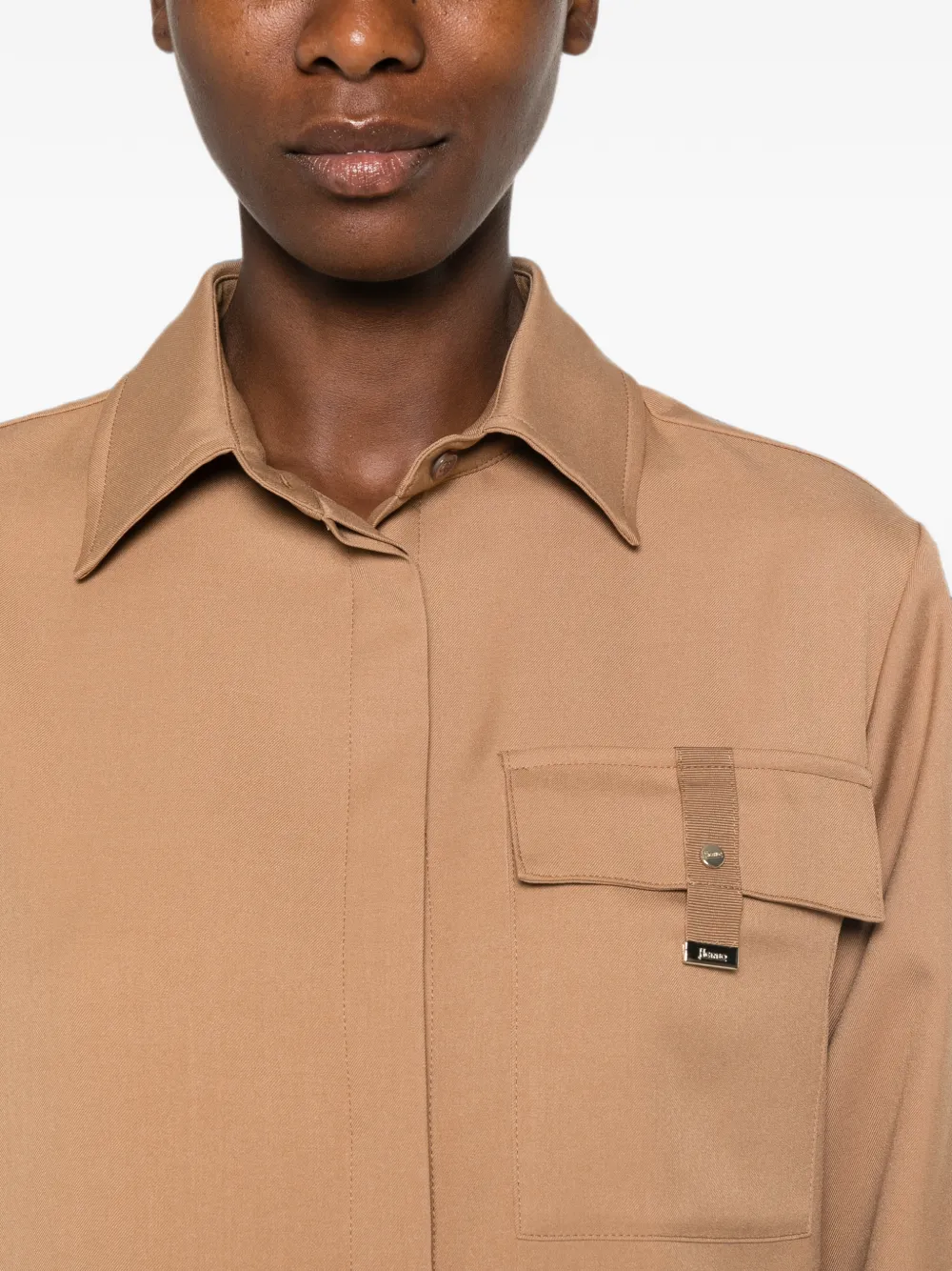 Herno Blouse met borstzak Beige
